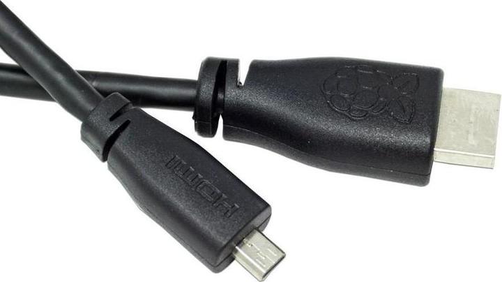 Produktbild Raspberry Pi Official cable Micro-HDMI to HDMI Black, 2m