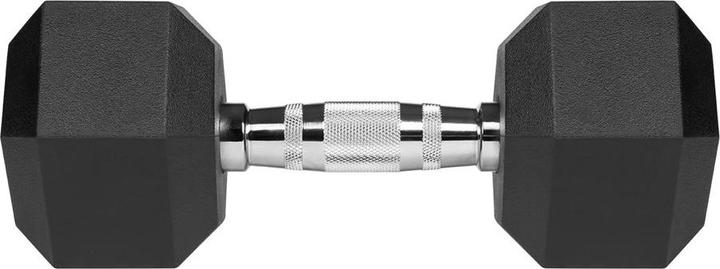 Actual product image Rebel Rubberised cast iron dumbbells HEX 2x10 kg ACTIVE