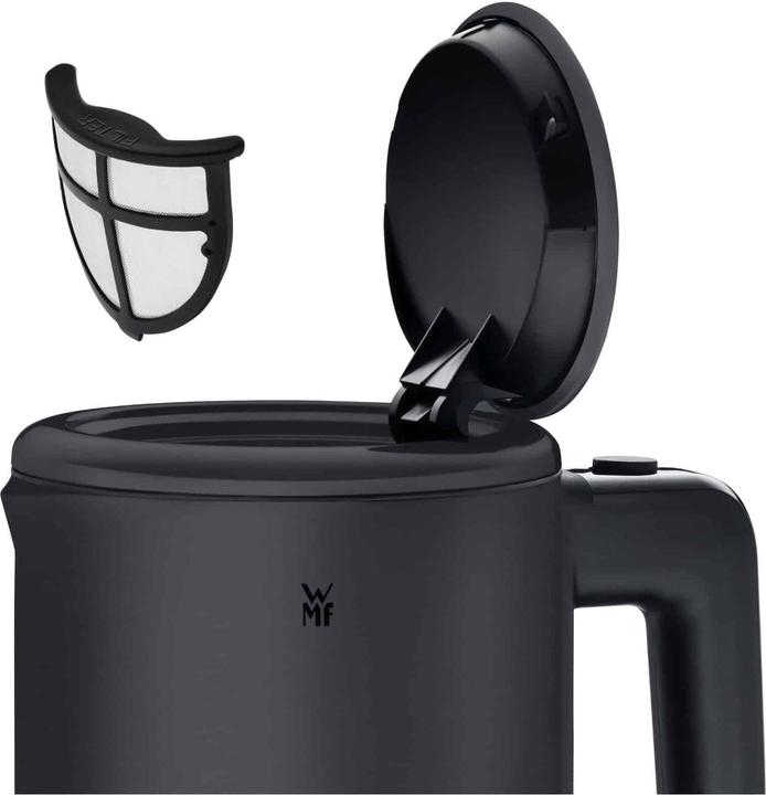 Produktbild WMF Kuemi  0.8l Edelstahl Wasserkocher (413140071), Schwarz (0.80 l)