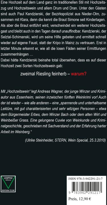 Produktbild Hochzeitswein (Deutsch, Andreas Wagner, 2011)