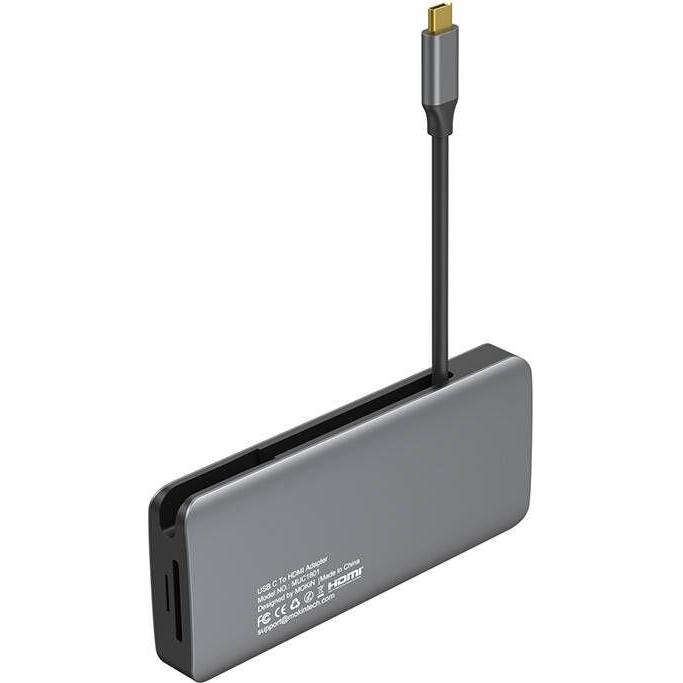 Thumbnail - Mokin 10 in 1 Adapter Hub USB-C to 3x USB 3.0 + USB-C charging + HDMI + audio + VGA + 2x RJ45 + (USB-C, 10 Ports), Docki...