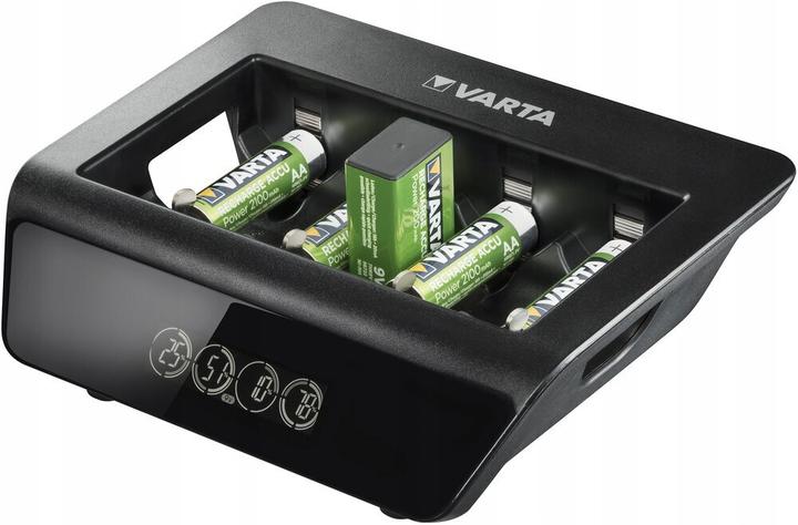 Immagine prodotto Varta LCD Universal Charger+ (1 pz., C, D, 9V Block, AA, AAA, Caricabatterie senza batteria)