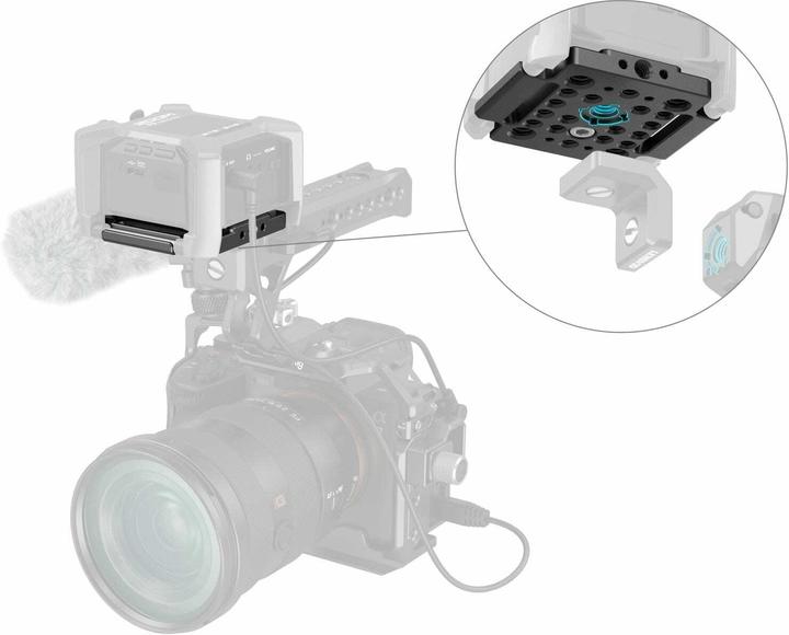 Actual product image SmallRig MD4883 Mount Plate for Zoom F3