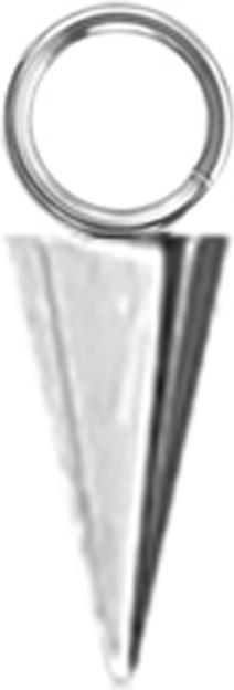 Produktbild Star Piercing Anhänger silber Cone (ohne Messing, Chirurgenstahl 316L)