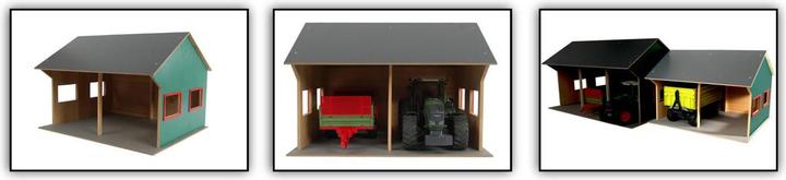 Image du produit Kids Globe Farming Kids Globe Hangar agricole pour 2 véhicules, 1:16