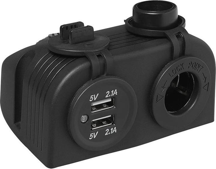 Actual product image ProPlus Structure kit: socket DIN + USB double socket