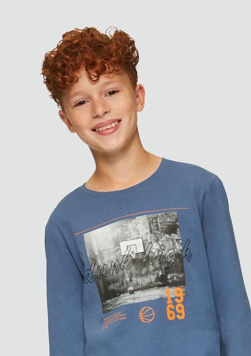 Produktbild s.Oliver T-Shirt Langarmshirt mit Frontprint (L)