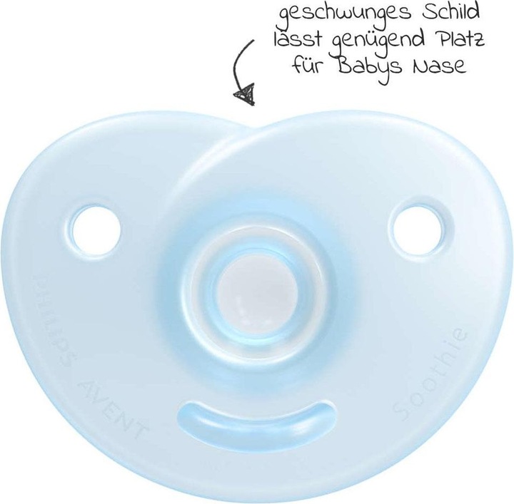Actual product image Philips Avent Curved Soothie (2 x, up to 6 M.)