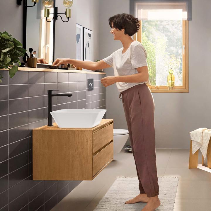 Produktbild hansgrohe HG Einhebel-Waschtischmischer Rebris E 240 CoolStart EcoSm m ZAG mattschwarz