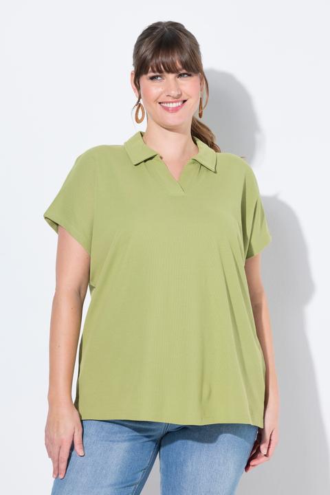 Produktbild Ulla Popken Poloshirt, Oversized, Polokragen, Halbarm (46, 48)