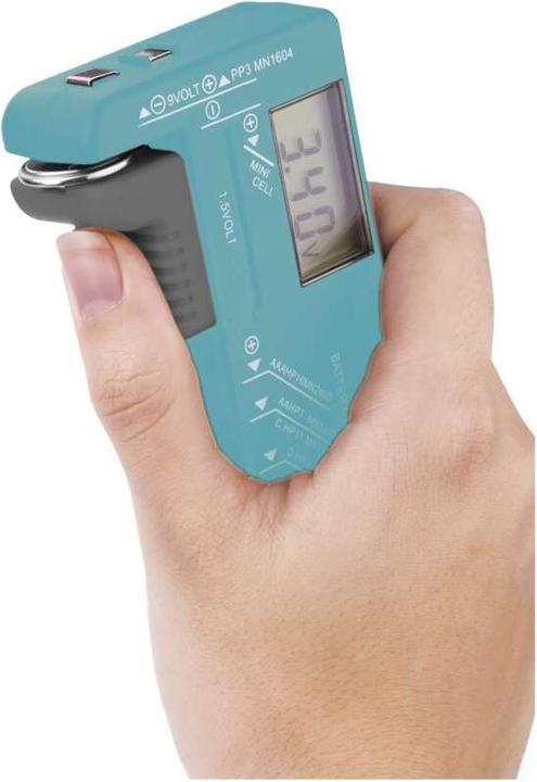 Actual product image Emos 2203003000 battery tester Black