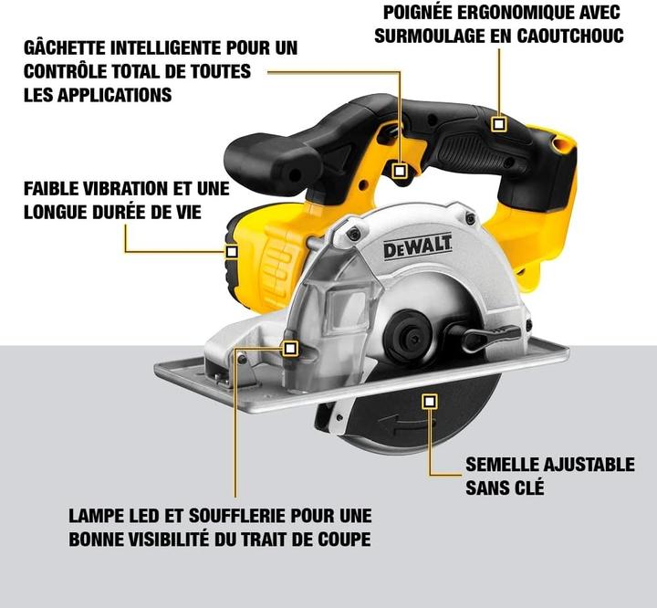 Produktbild DeWalt DCS373N-XJ Tragbare Kreissägemaschine, Edelstahl