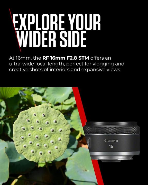 Productafbeelding Canon RF 16mm f/2.8 STM (Canon RF, Volledig formaat)