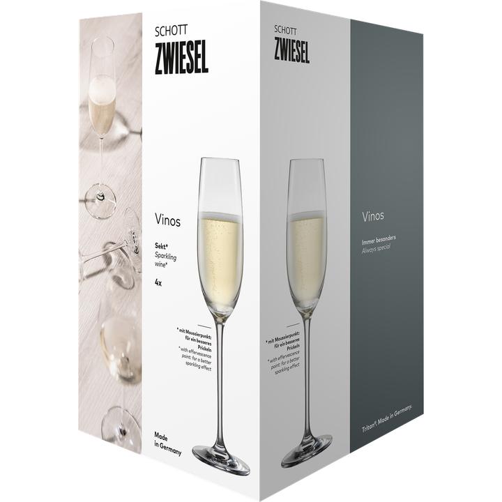 Produktbild Schott Zwiesel Sektglas Vinos 7 4 Stück (25.40 cl, 4 Gläser, Sektgläser)