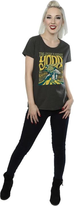 Actual product image Star Wars Womens/Ladies Yoda Rock Poster Cotton T-Shirt (S)
