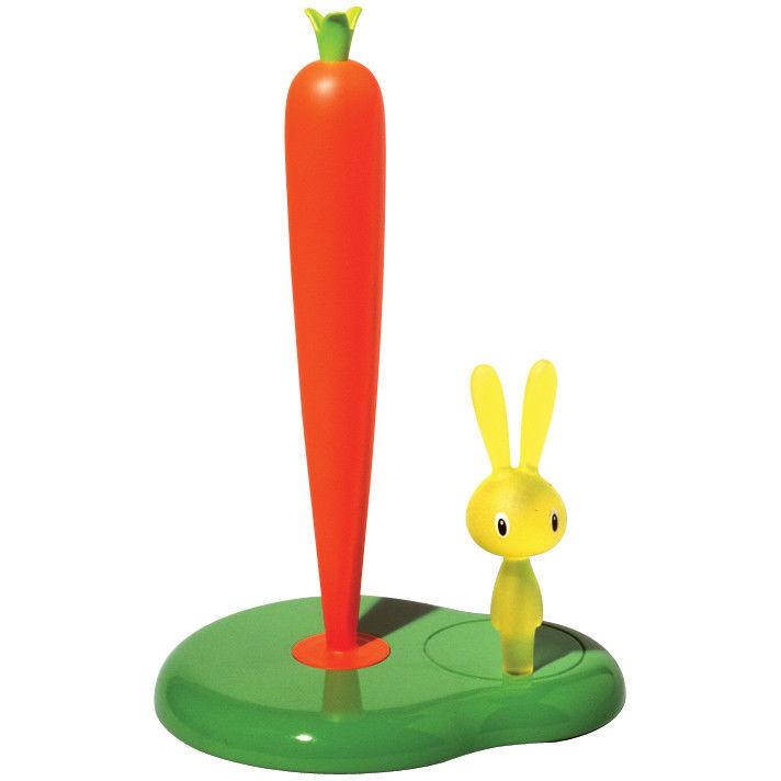 Alessi Bunny Carrot, Küchenrollenhalter, Grün, Orange