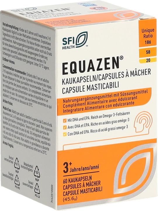 Produktbild Equazen IQ Equazen Kaukapseln/Capsules à mâcher/Capsule masticabili Ds 60 Stk (60 Stück, Kapseln, 75 g)