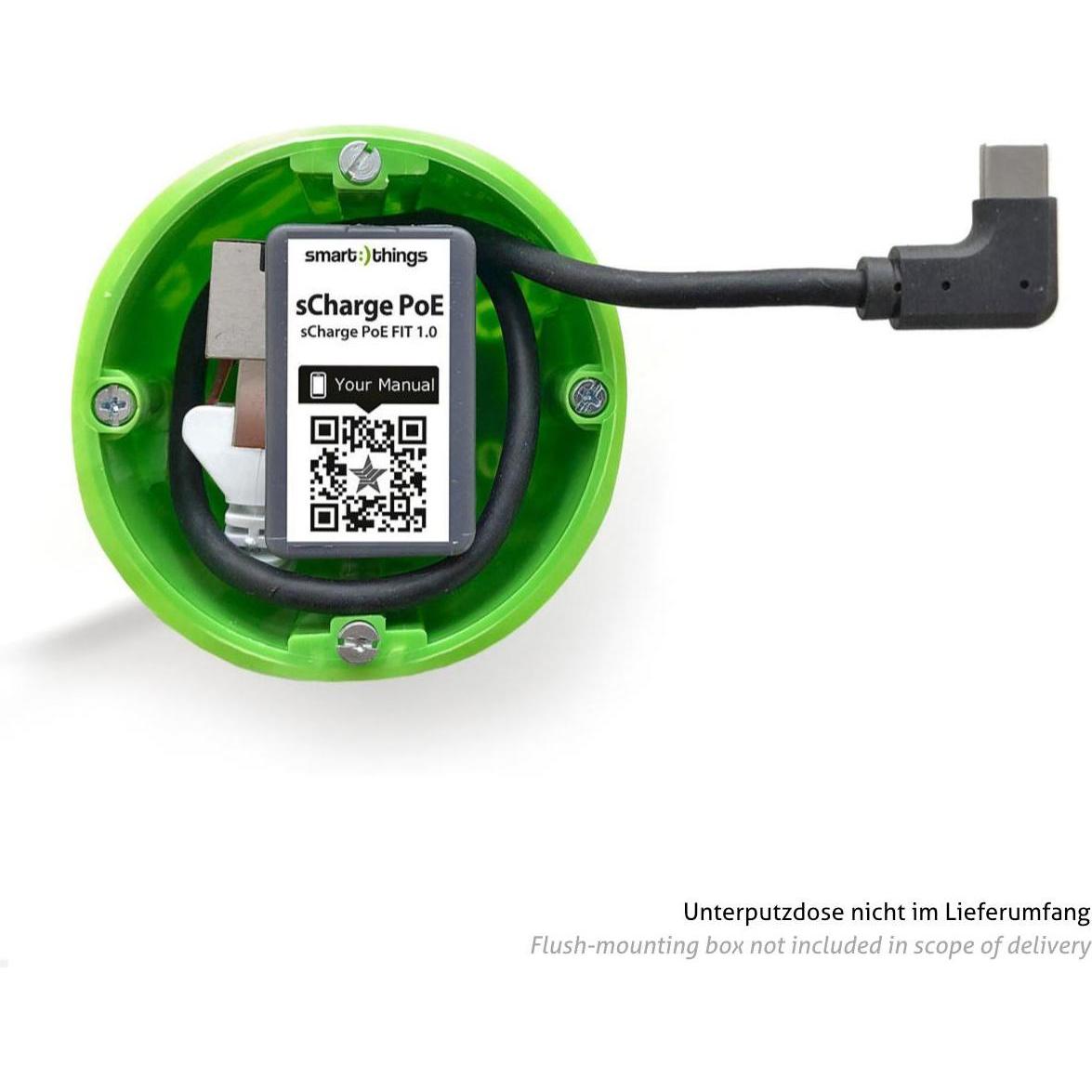 smart things s28 C sCharge (25 W), USB Ladegerät, Schwarz