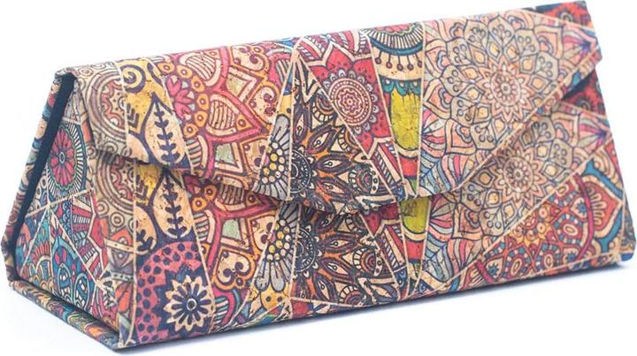 Actual product image MB Cork Spectacle case "Mandala Patch"