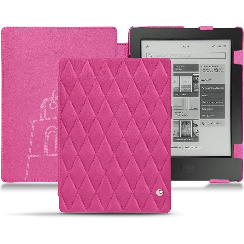 Noreve Lederschutzhülle horizontal (Aura H2O), Tablet Hülle, Rosa
