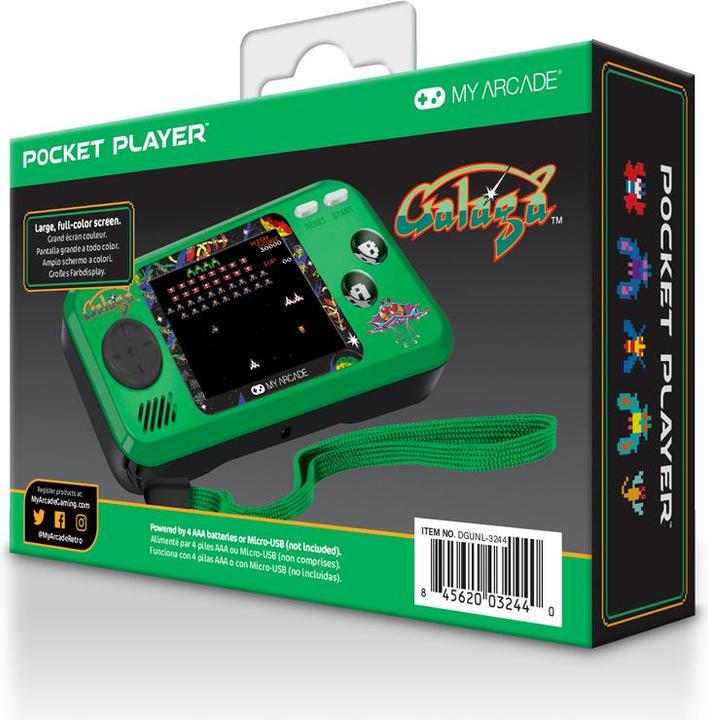 Actual product image Sombo Retro Pocket Player Galaga