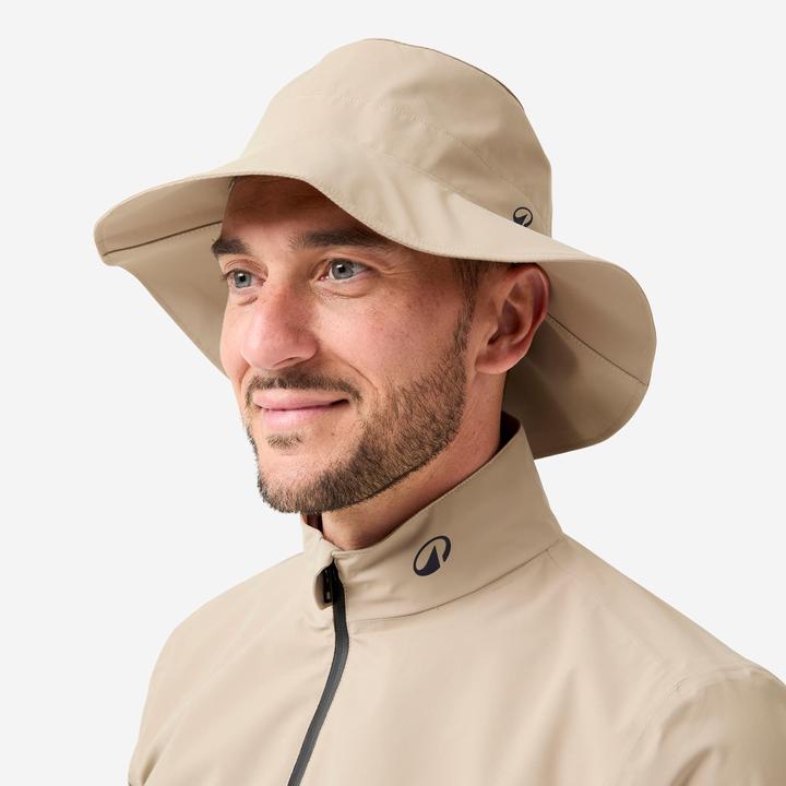 Actual product image Inesis Unisex Golf Hut Fischerhut wasserdicht - RW500 beige