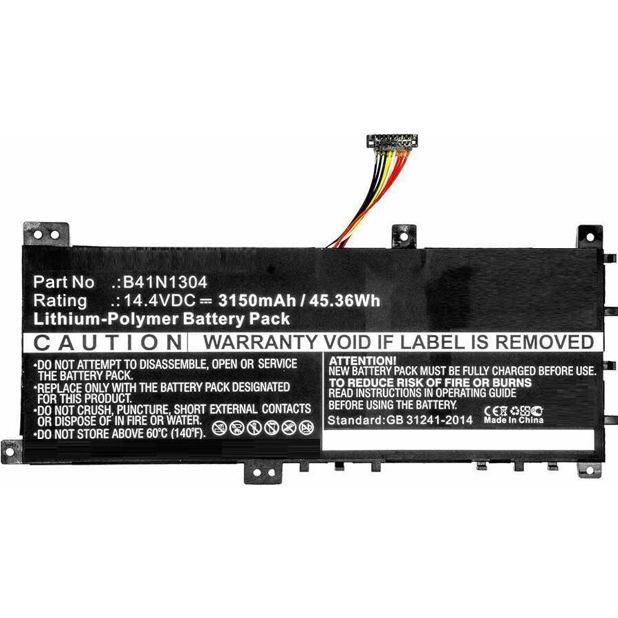 CoreParts Laptop Battery for Asus (1 Zellen, 2600 mAh), Notebook Akku, Schwarz