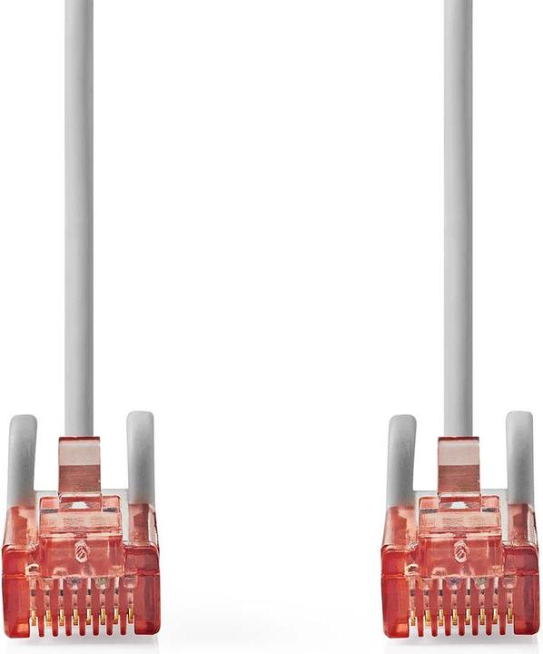 Produktbild Nedis CAT6-Netzwerkkabel | RJ45 Stecker | RJ45 Stecker | U/UTP | 10.0 m | Rund | PVC | Grau | Label (U/UTP, CAT6, 10 m)