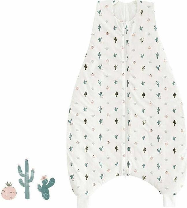 Actual product image Träumeland Baby-Ganzjahrschlafsack Jumper To Go Kaktusliebe Gr. 98 (98 cm, 2.5 TOG, All-season)