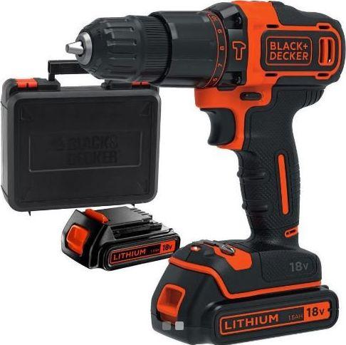 Productafbeelding Black & Decker BDCHD18KB boormachine 18 V 2 x 1,5 Ah batterij (Boormachine)