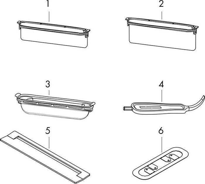 Produktbild hansgrohe HG Duschrinne RainDrain Flex kb. Wd-mon 800mm edelstahl gebürstet (984 mm)