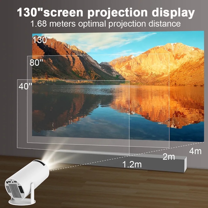 Image du produit Yuwanet Mini Projektor HY300 Pro (HD, 160 lm)