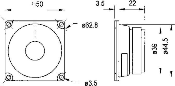 Actual product image Visaton Full range loudspeaker FRWS 5, 8 Ohm