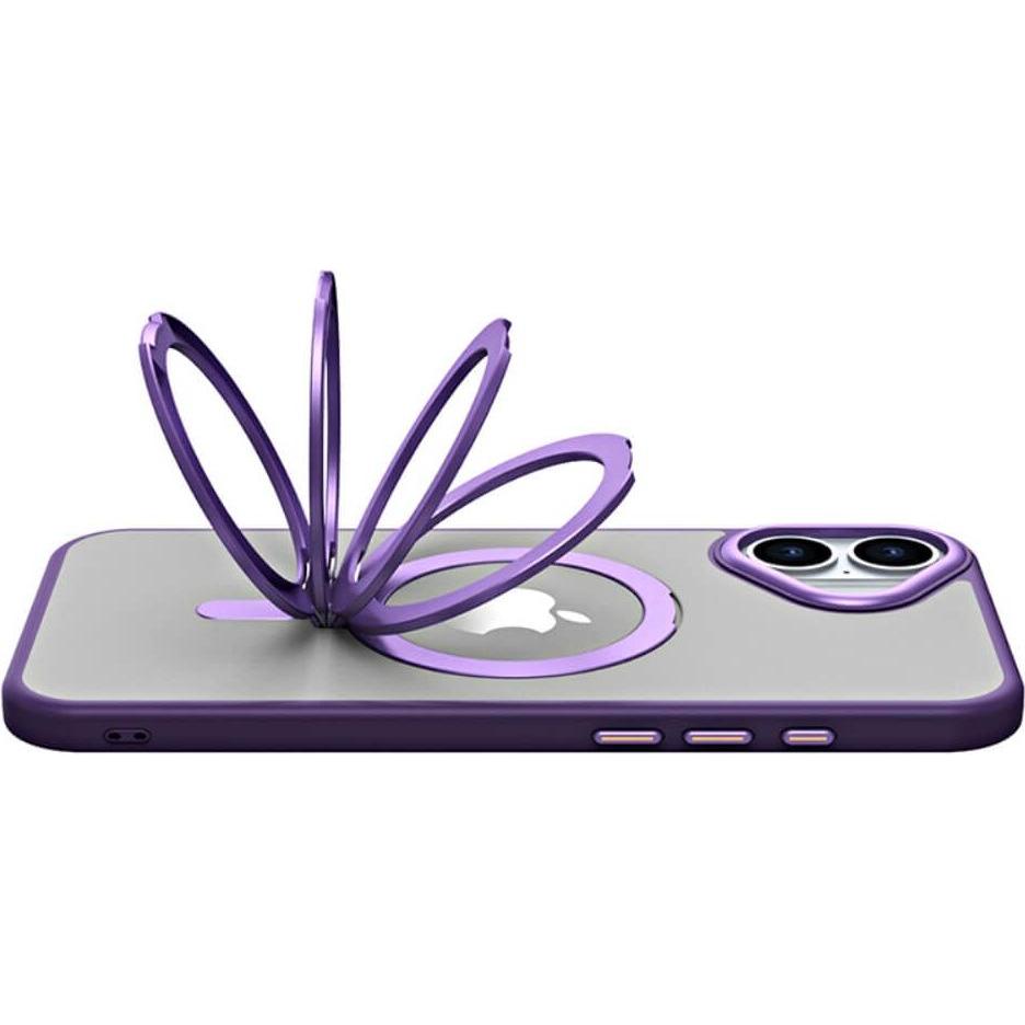 Thumbnail - Cover-Discount iPhone 16 Plus - Schützende Acryl-Handyhülle mit Magnet (Apple iPhone 16 Plus), Smartphone Hülle, Violett