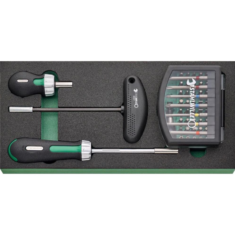 Stahlwille, Accessori valigetta degli attrezzi, Assortimento di 59 pezzi TCS