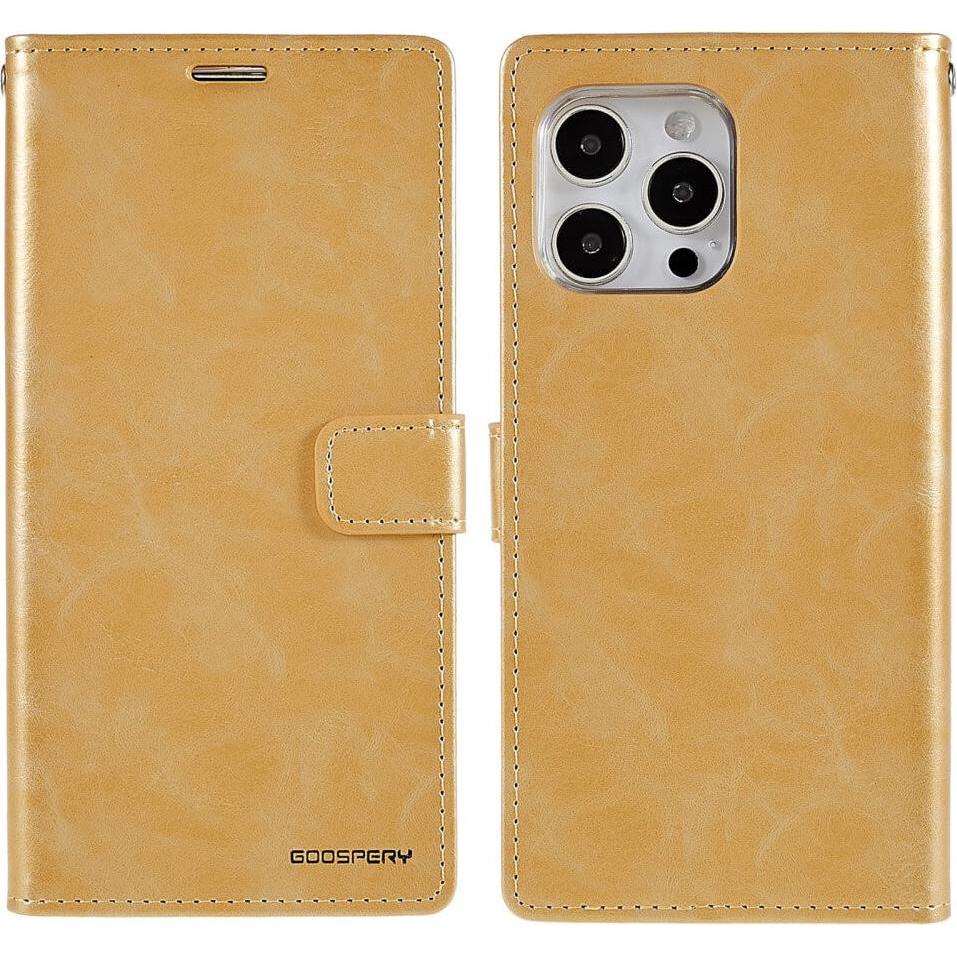 Mercury iPhone 14 Pro - Blue Moon Etui Hülle gold (Apple iPhone 14 Pro), Smartphone Hülle, Gold