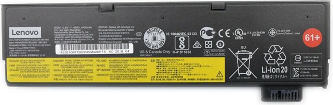 Actual product image Lenovo ThinkPad Battery 61+ (6 cubicles, 4400 mAh)