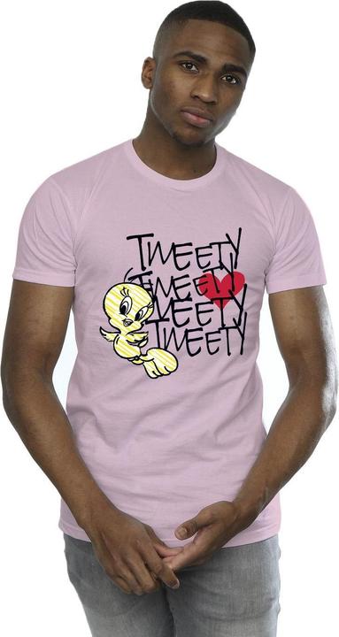 Image du produit Looney Tunes - T-shirt TWEETY LOVE HEART - Homme (XL)