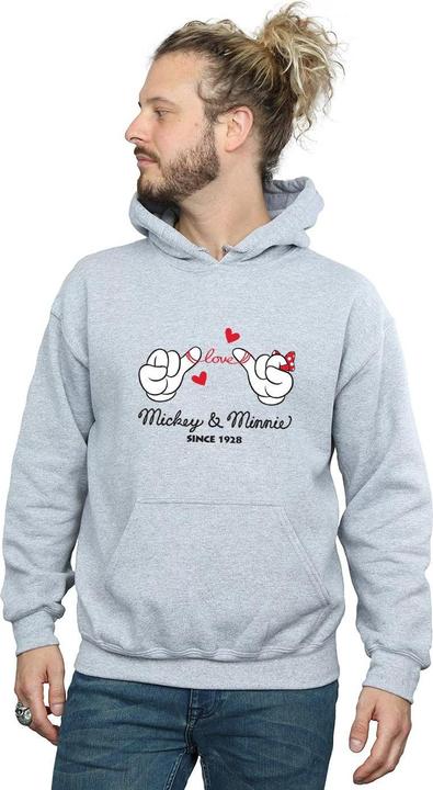 Immagine prodotto Disney Mickey Mouse Love Hands Felpa con Cappuccio Uomo (3XL)