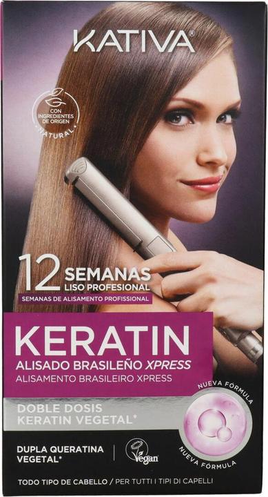 Actual product image Kativa Brazilian Express Straightening Kit 150ml (Liquid shampoo, 150 ml)
