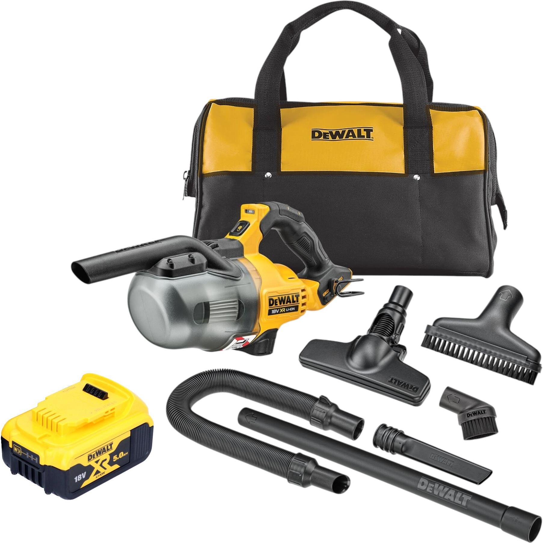 Thumbnail - DeWalt, Industriestaubsauger, DCV 501 LN Akku Stabsauger 18 V 0,7 l Staubklasse L + 1x Akku 5,0 Ah - ohne Ladegerät