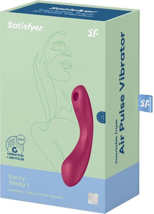 Satisfyer Curve Trinity 1 Air Pulse Vibration Red