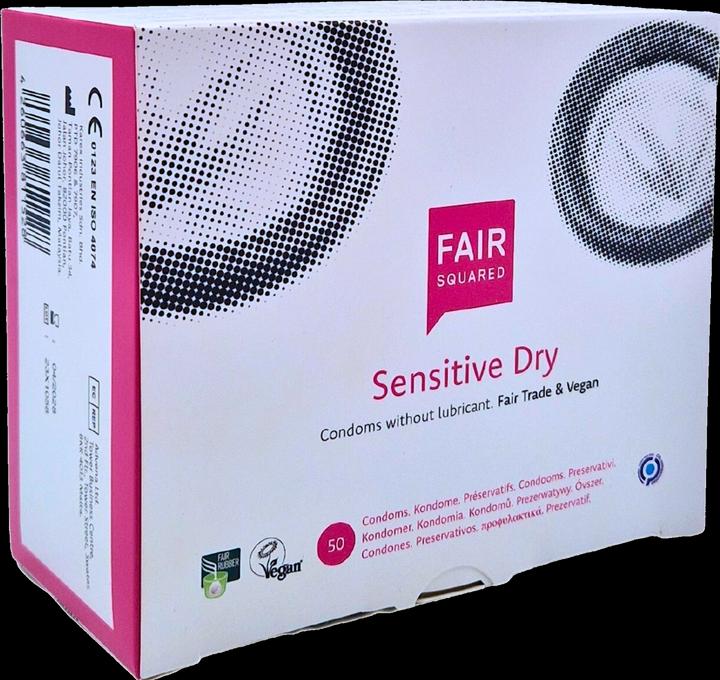 Produktbild Fair Squared Sensitive Dry» 50 trockene Fair-Trade-Kondome ohne Silikon (50 Stk.)