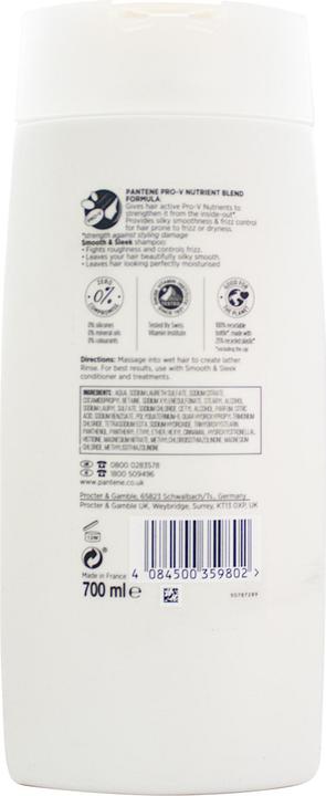Actual product image Pantene Smooth and Sleek Shampoo 700ml (700 ml)