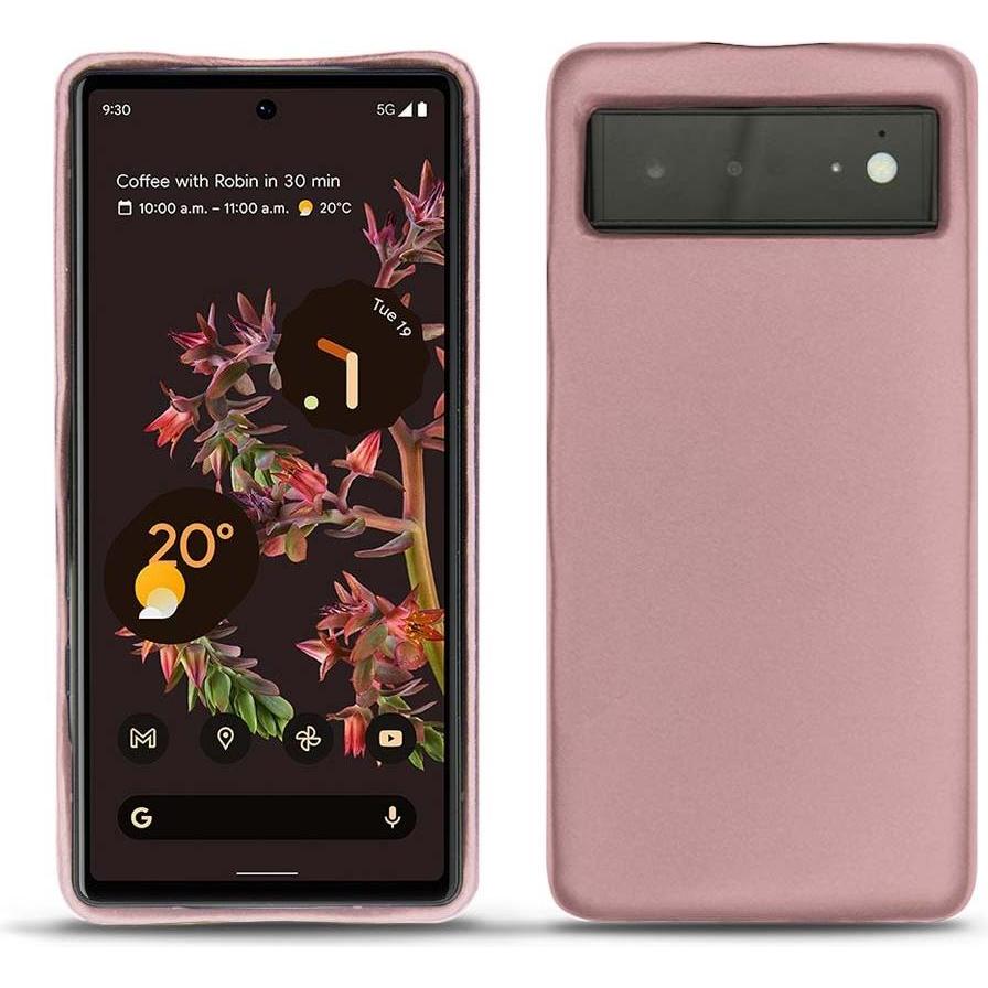 Noreve Lederschutzhülle (Google Pixel 6), Smartphone Hülle, Rosa