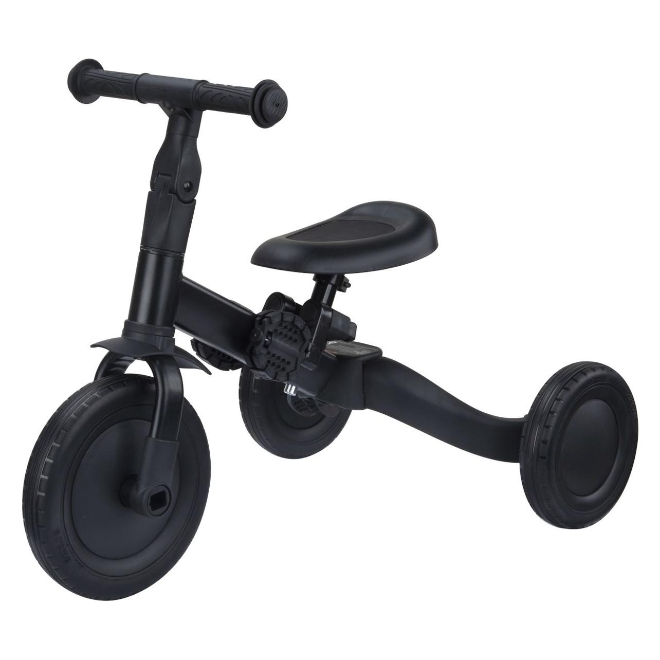 Topmark 4 In1 Driewieler - Loopfiets - Balance Bike - Kaya - Zwart-Bruin -2025 (T6079.BLACK25) (8.66")