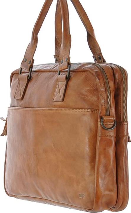 Actual product image Bear Rock Design Leandro Leren laptop bag - 15 inch - Cognac (15")