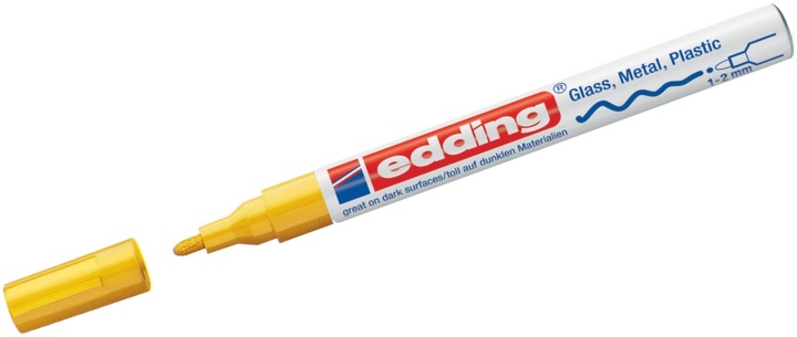 Actual product image Edding 751 Gloss paint marker (Yellow, 1 mm, 1 x)