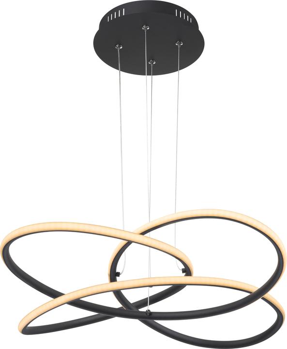 Globo Hängeleuchte Panda schwarz matt 1xLED (1370 lm)