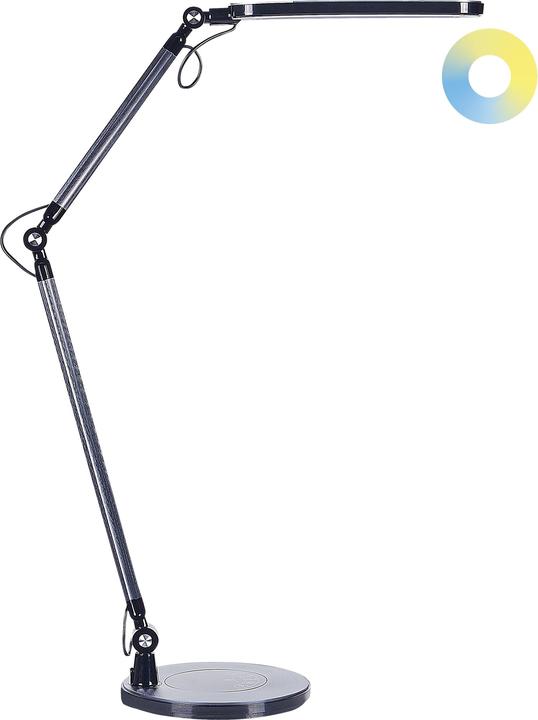 Produktbild Beliani Schreibtischlampe LED Metall schwarz 80 cm verstellbar GRUS (910 lm)
